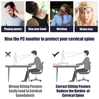 Besegad wielofunkcyjny komputer stancjonarny podstawa monitora Riser uchwyt na laptopa drewniana na biurko Organizer półka łatwy montaż na blat 4